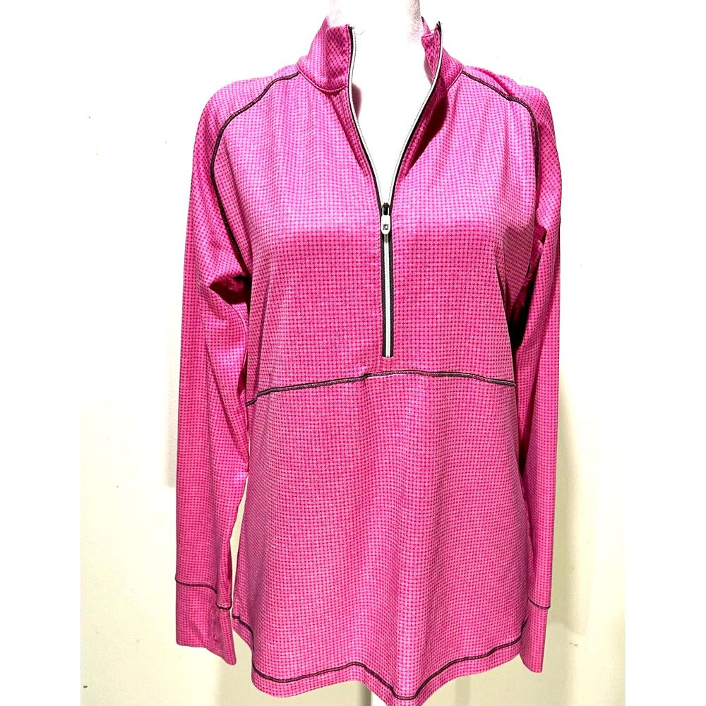 Footjoy performance polo shirt golf outdoor sportswear k farm stocpink women's M